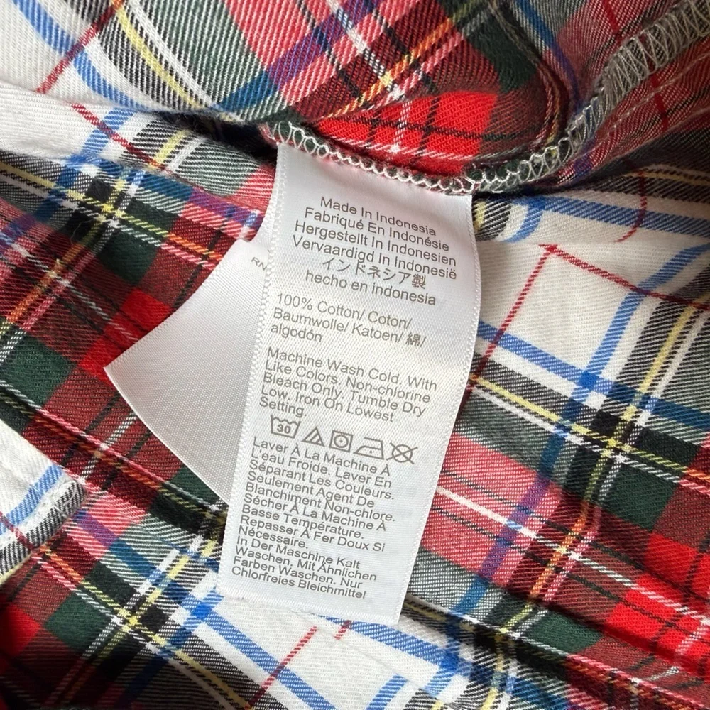 J.Crew Plaid Button-Down Shirt | 100% Cotton | XS